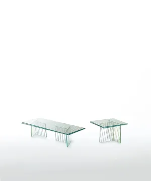 Crossing Glass Table