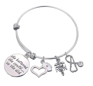 Cute Nurse Charms Bracelet