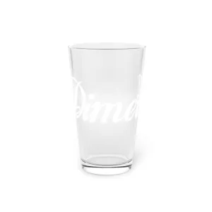 Dimelo Pint Glass, 16oz