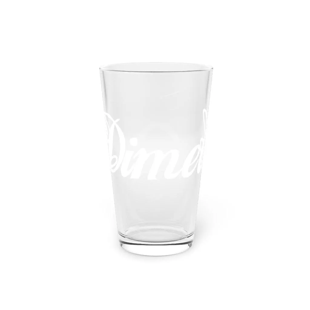 Dimelo Pint Glass, 16oz