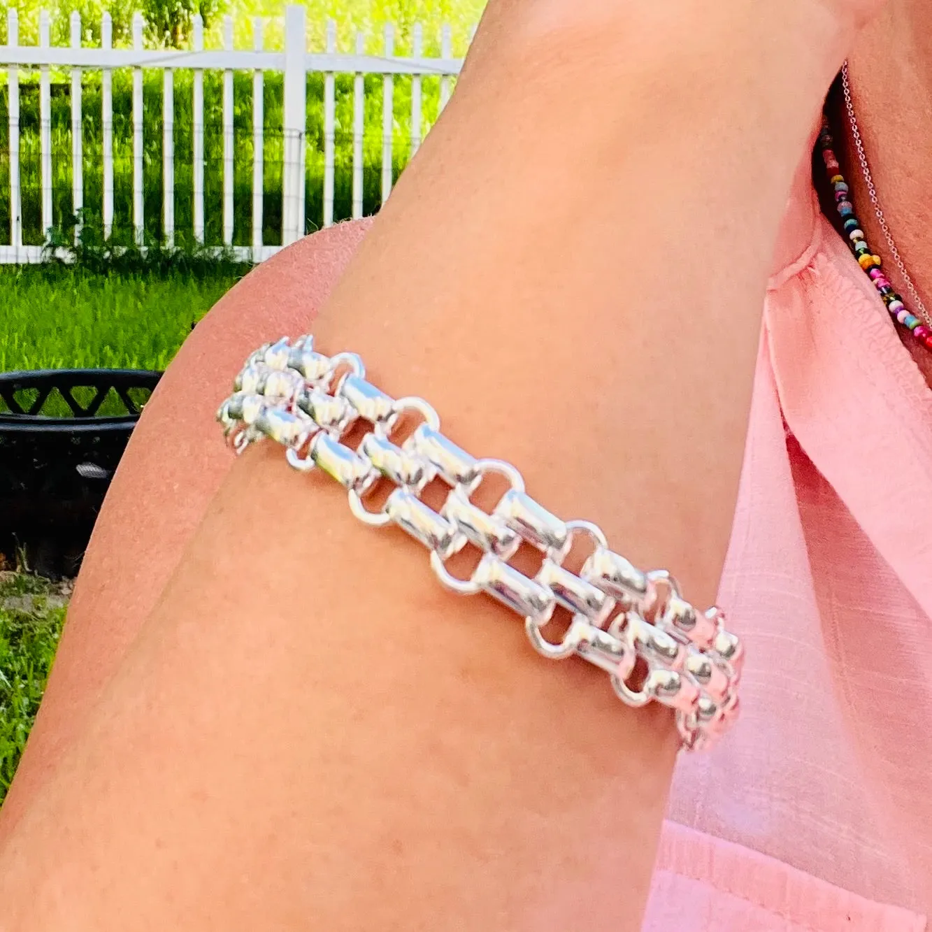 Double Interlocking Bracelet