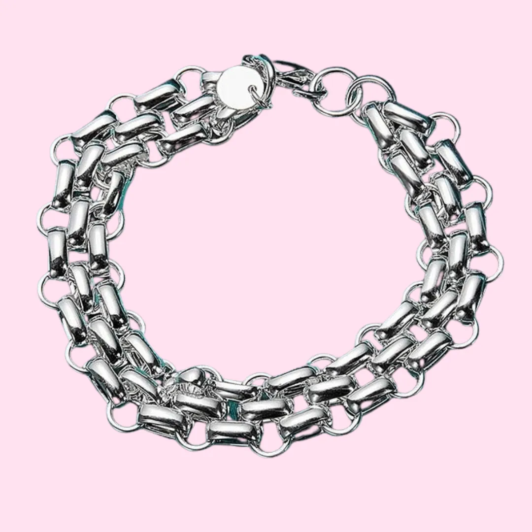 Double Interlocking Bracelet