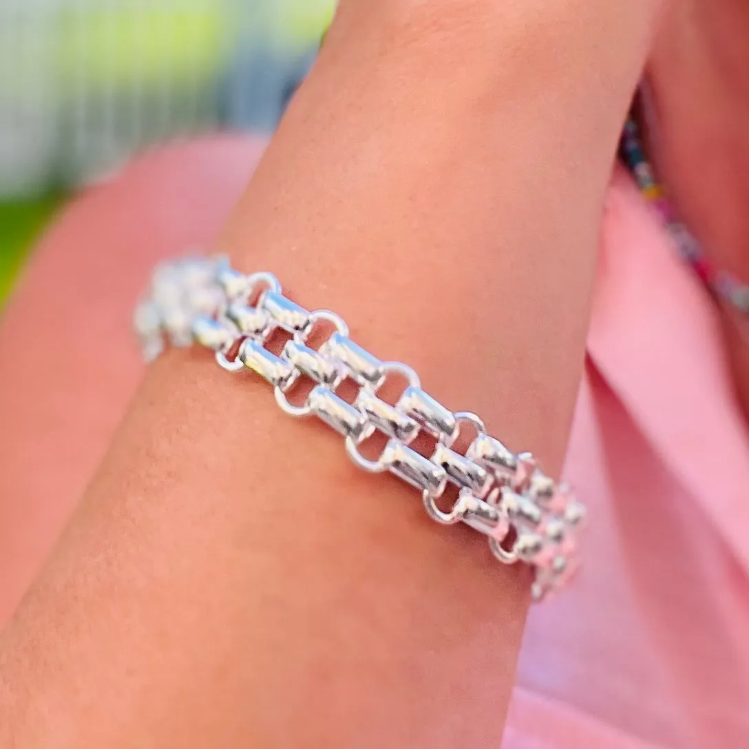 Double Interlocking Bracelet