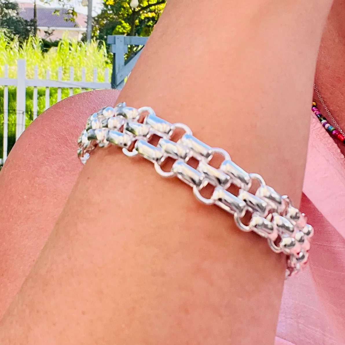 Double Interlocking Bracelet