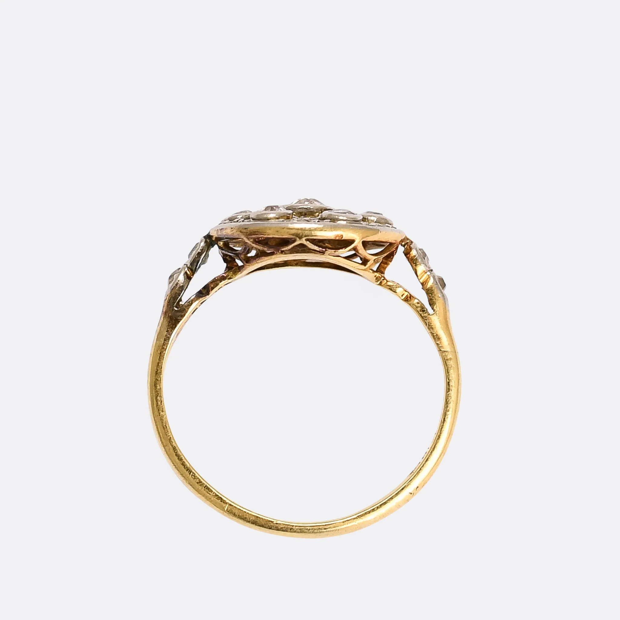 Edwardian Diamond Star Cluster Ring
