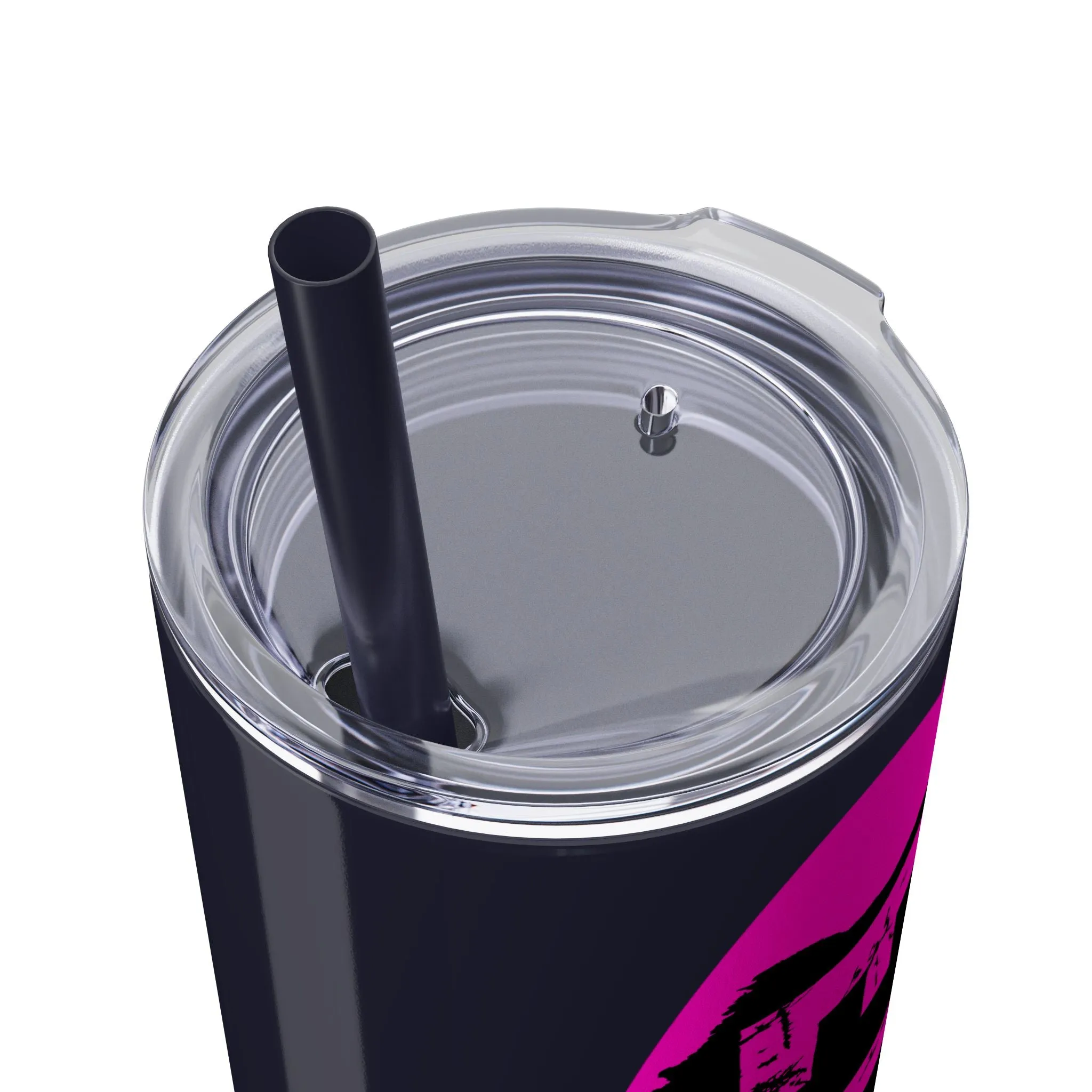 EL423 Alternative Hot Pink 2 / Skinny Tumbler with Straw, 20oz