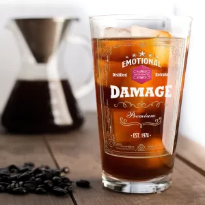 Emotional Damage Distilled Roleplay 16oz Pint Glass