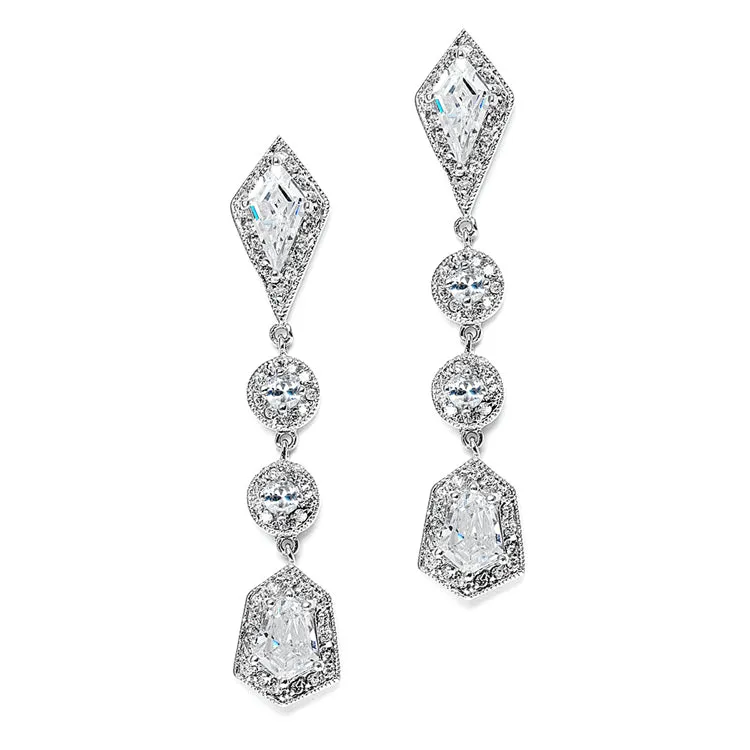 Empress & Noble Cut Cubic Zirconia Earrings