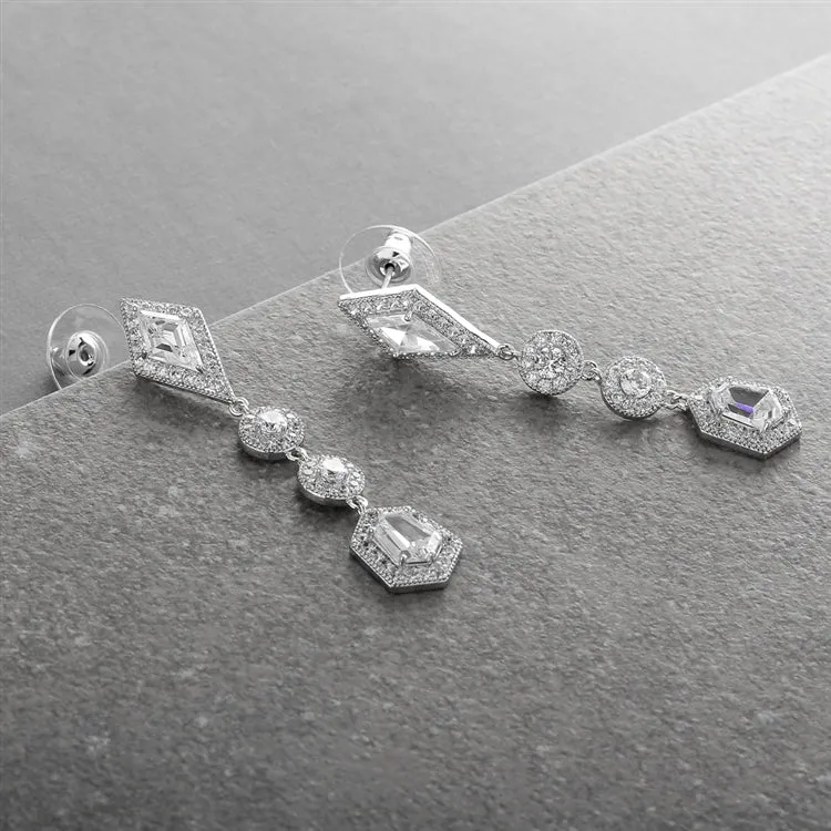 Empress & Noble Cut Cubic Zirconia Earrings