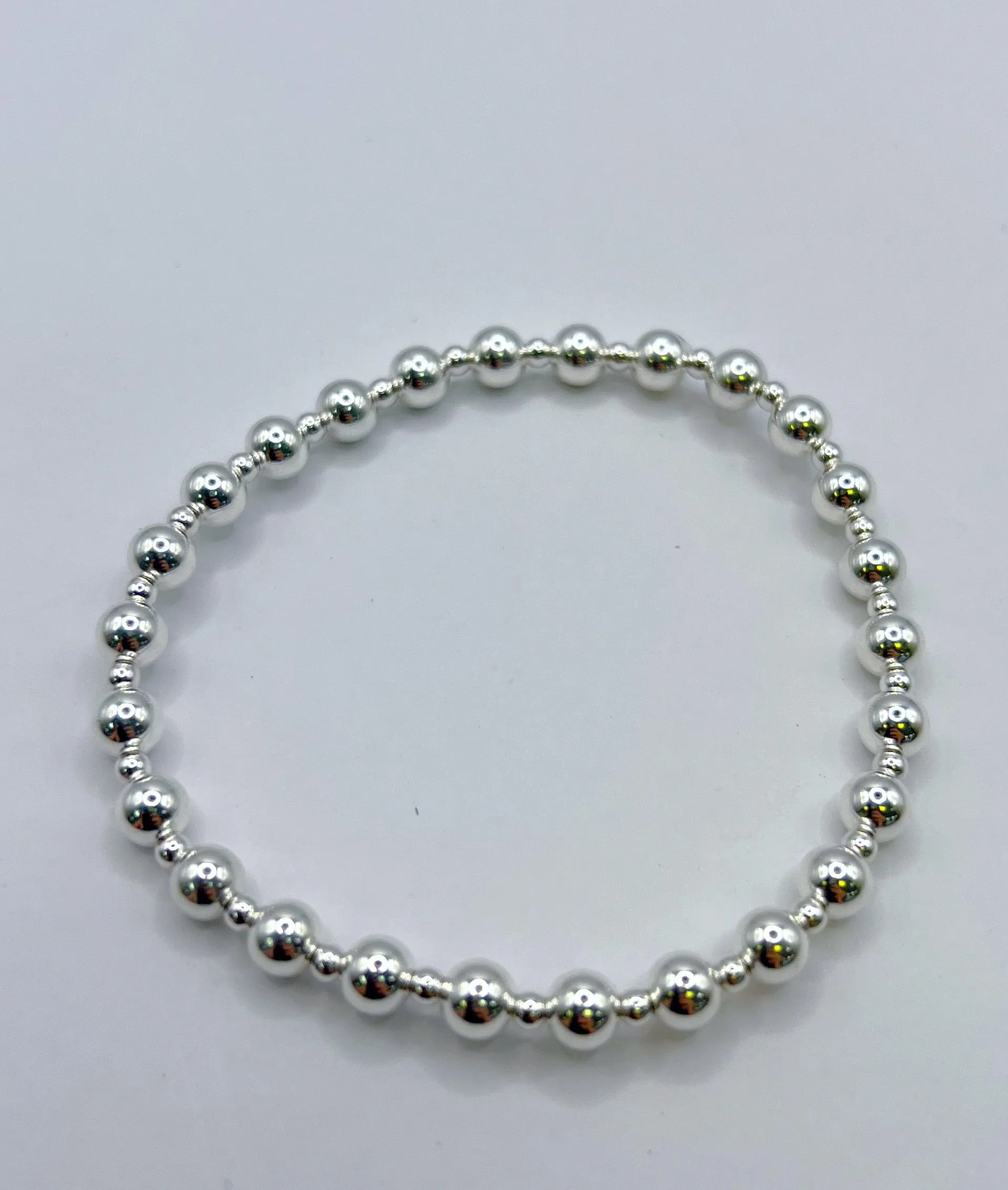 Enewton Grateful Pattern 5mm Bead Bracelet Sterling