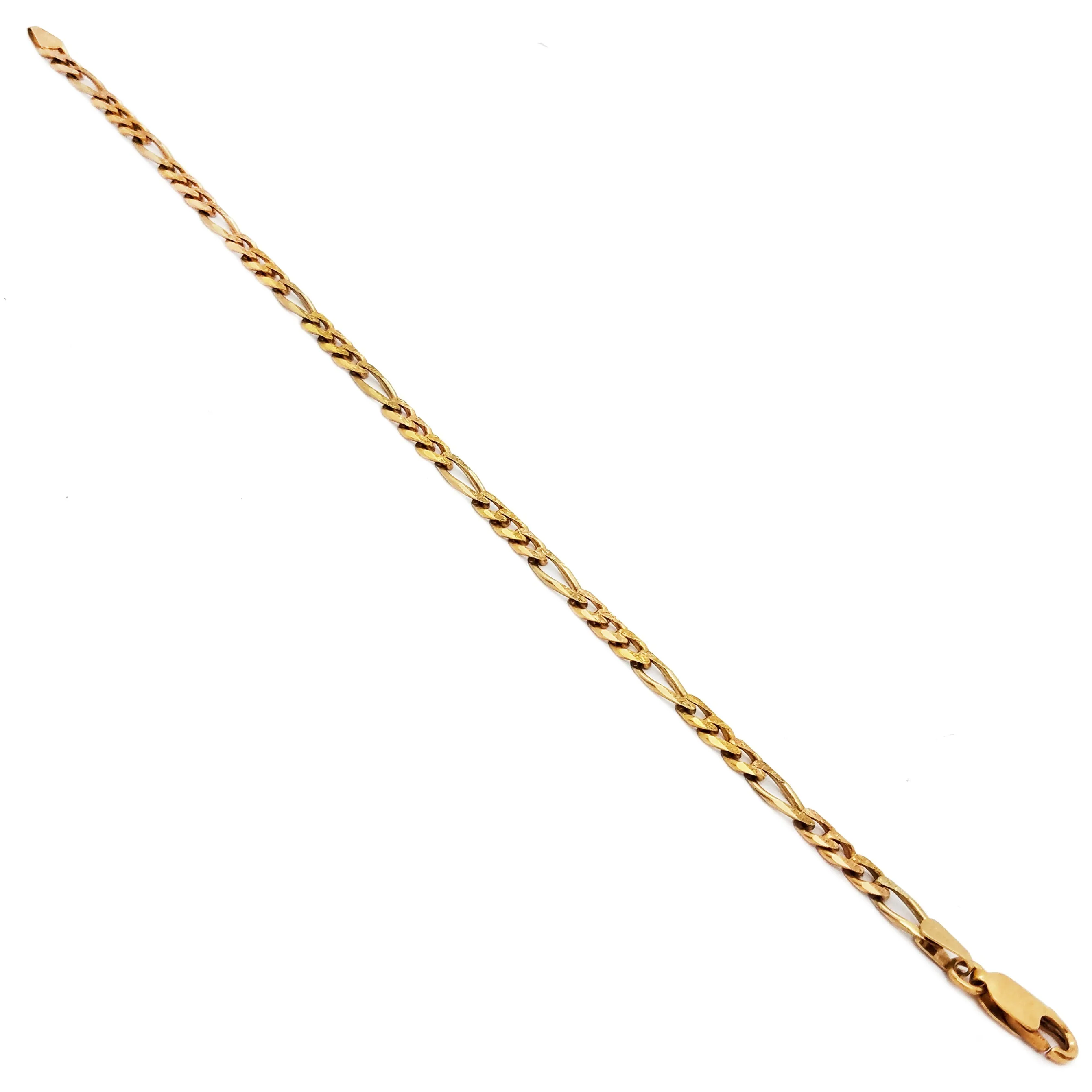 Figaro Link Bracelet (14K)