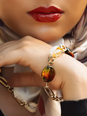 Flame Cowrie Bracelet