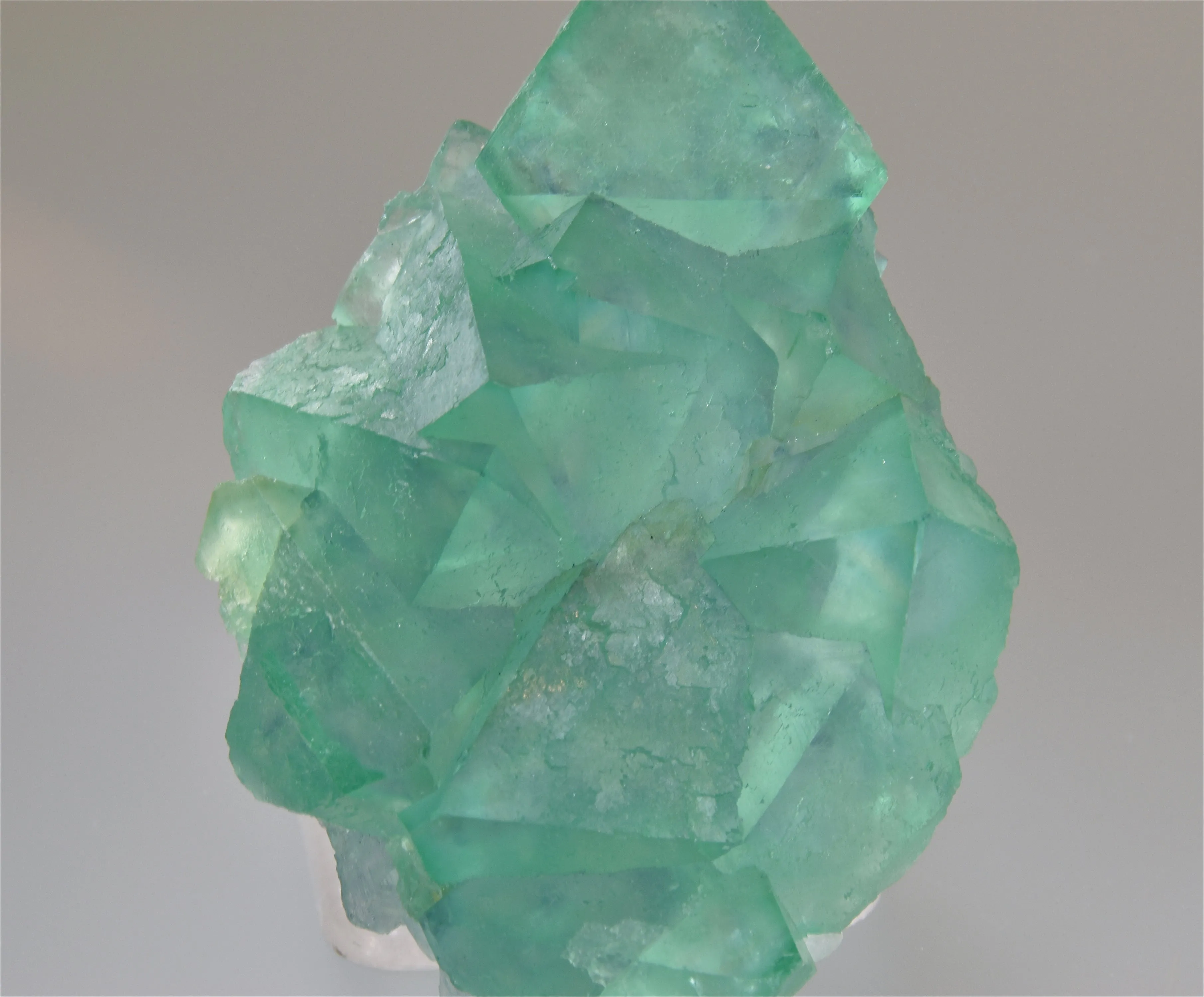 Fluorite, Riemvasmaak, Northern Cape Province, Kakamas District, South Africa, Mined c. 2009, Kalaskie Collection #42-212, Miniature 2.5 x 5.0 x 8.0 cm, $380. Online 11/1