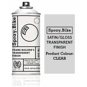 Frame Builders Transparent FInish 400ml - Satin/Gloss Top Coat for Bike Frames