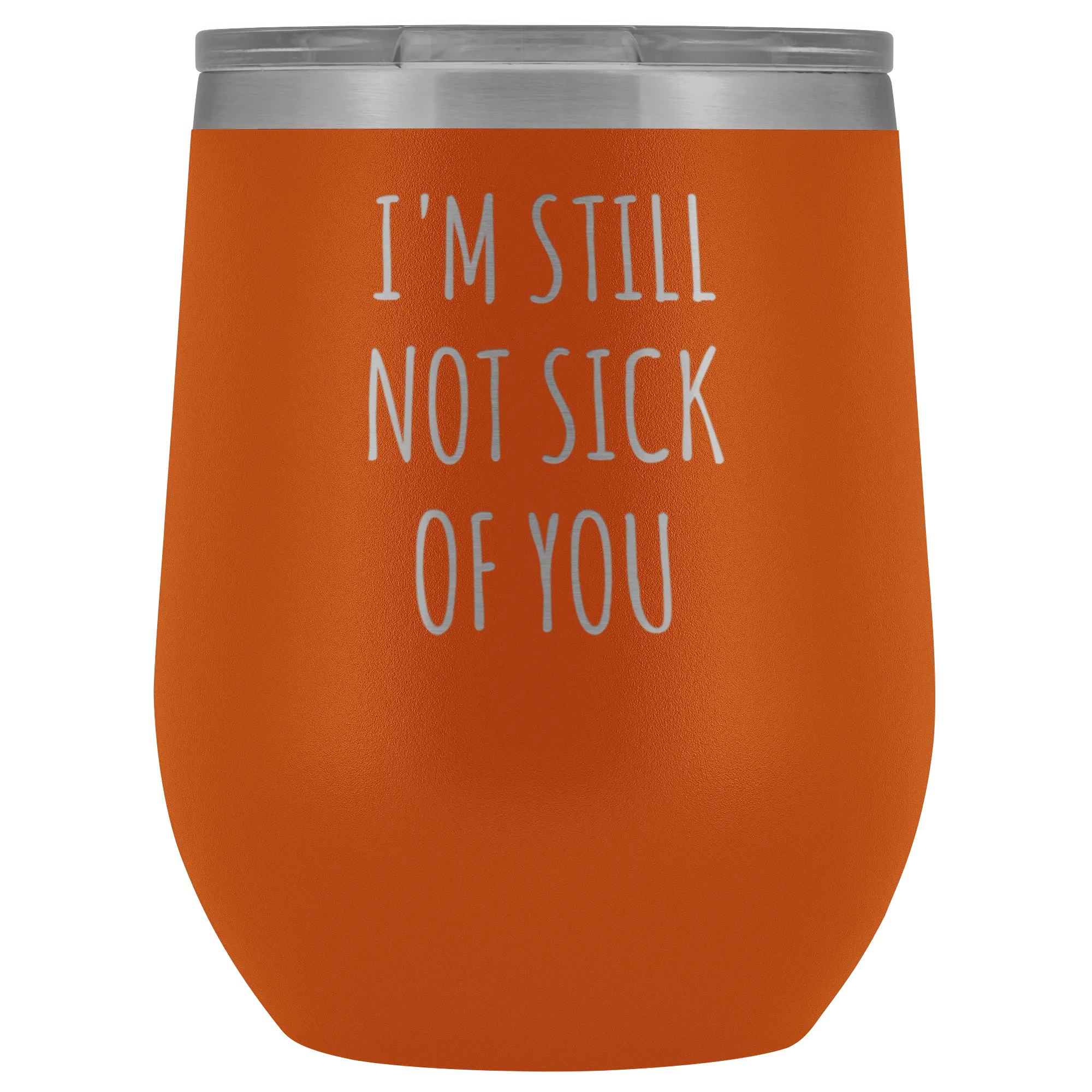 Girlfriend Valentine's Day Gift Wife Anniversary Gifts Cute Stemless Stainless Steel Insulated Wine Tumbler Hot Cold BPA Free 12oz Travel Cup