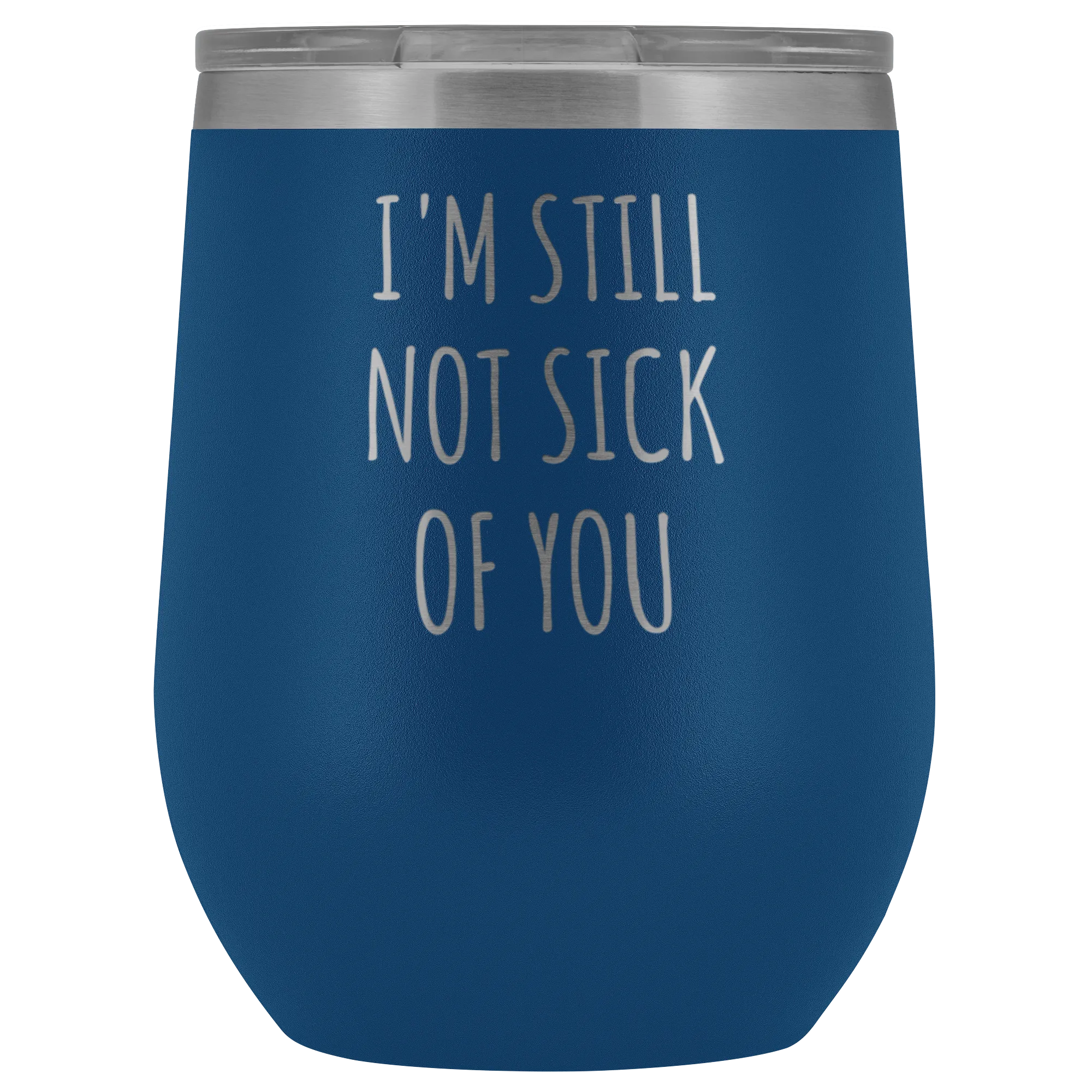 Girlfriend Valentine's Day Gift Wife Anniversary Gifts Cute Stemless Stainless Steel Insulated Wine Tumbler Hot Cold BPA Free 12oz Travel Cup