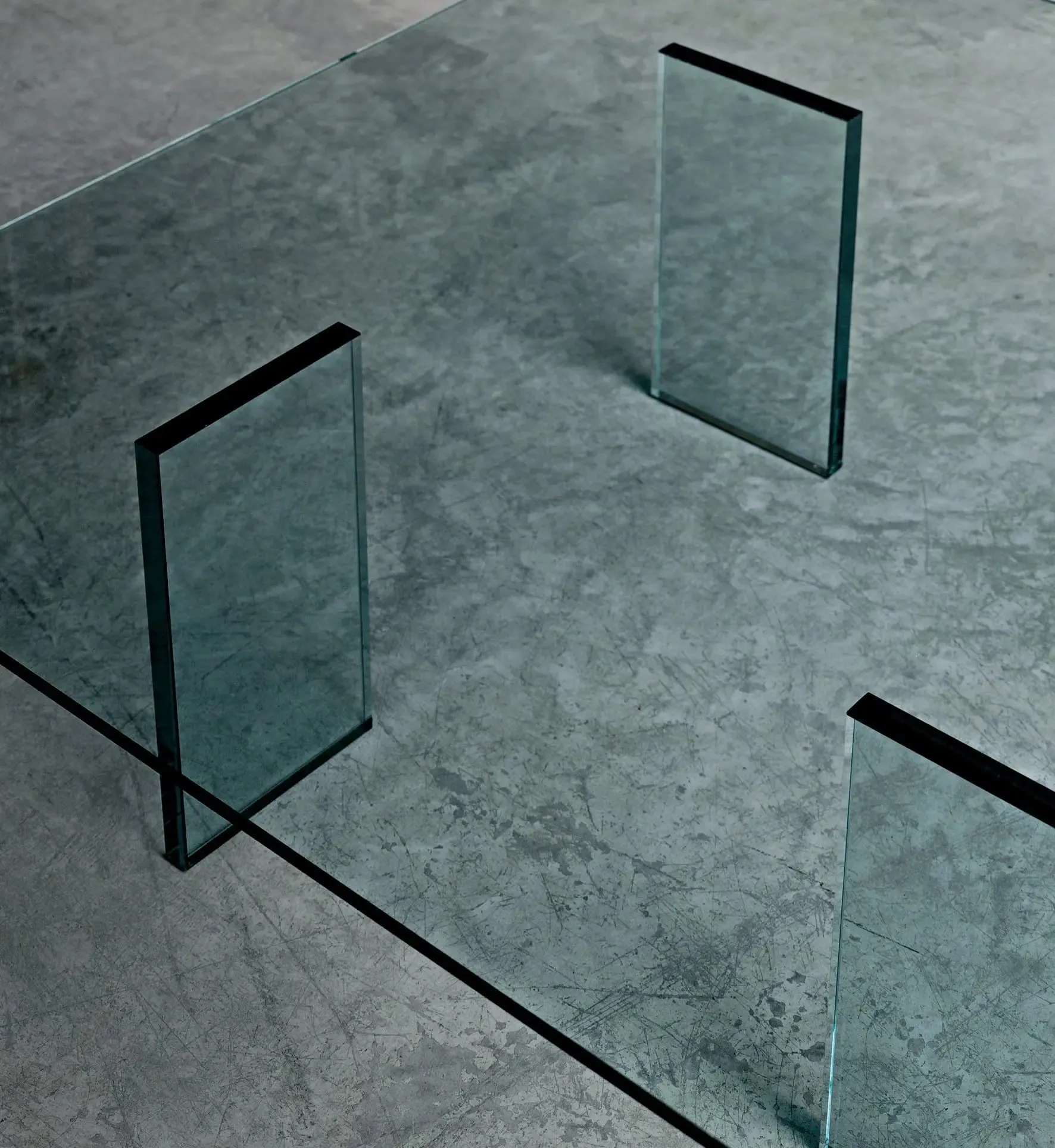 Glass Table (1976) Low Glass Table