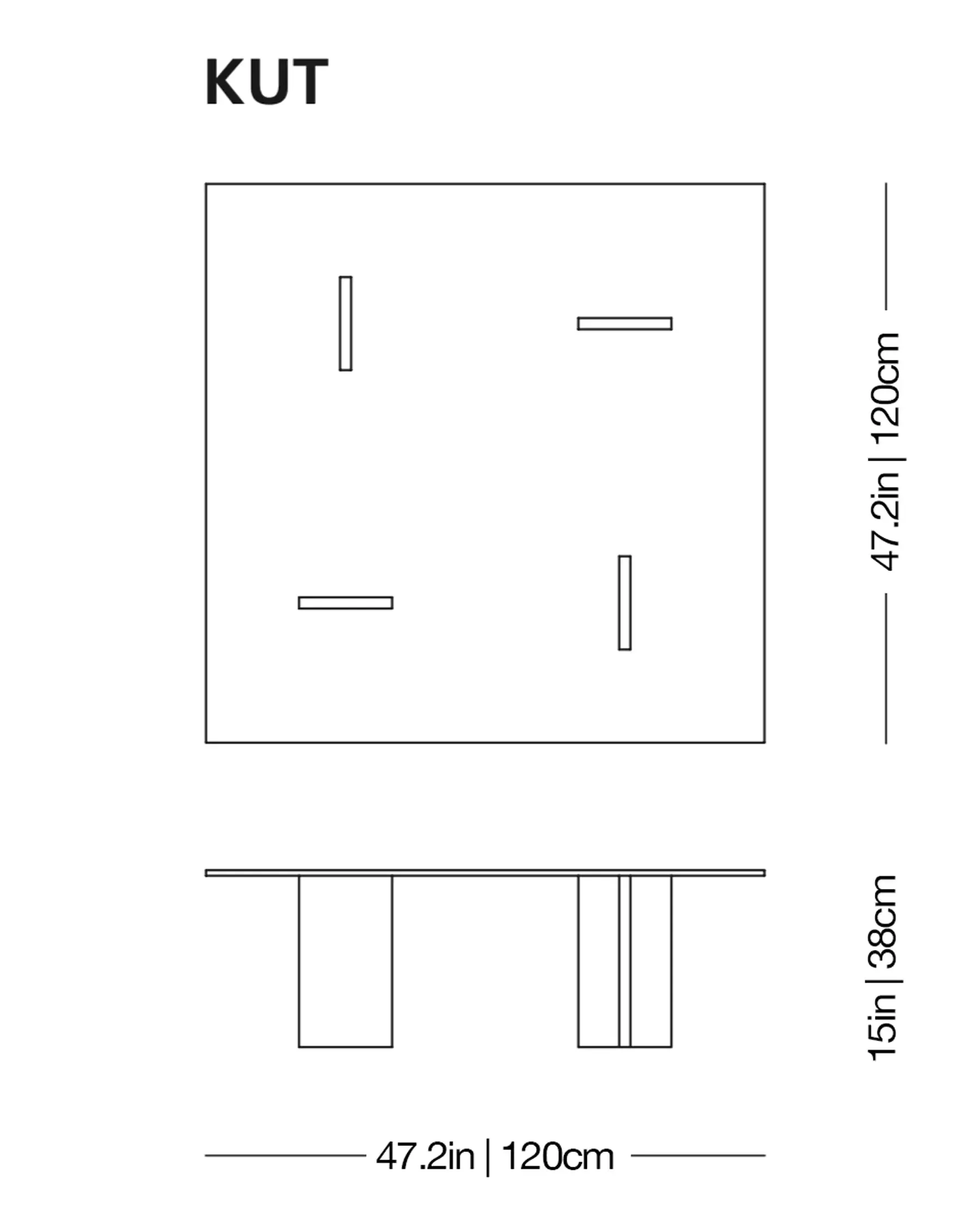 Glass Table (1976) Low Glass Table