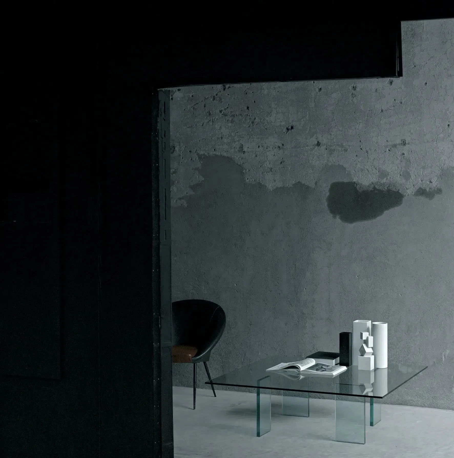 Glass Table (1976) Low Glass Table