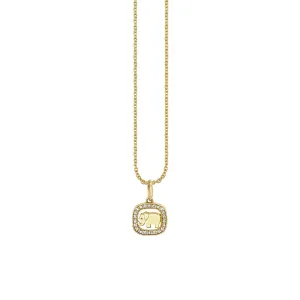 Gold & Diamond Elephant Open Icon Charm