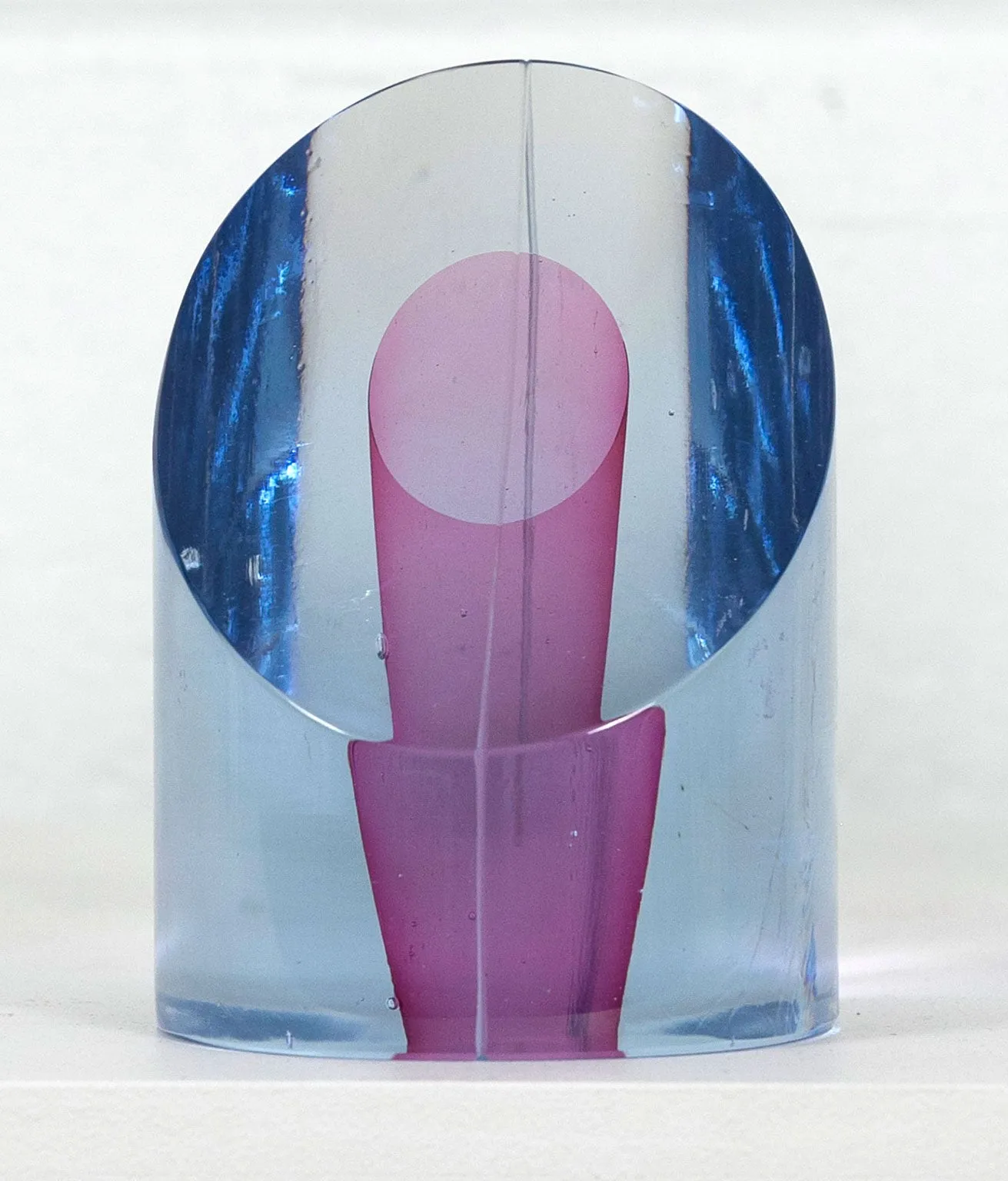 HARVEY LITTLETON "CYLINDRICAL SECTIONS 45" GLASS, 1979