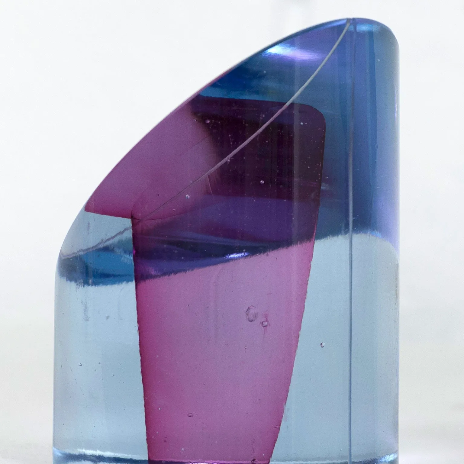 HARVEY LITTLETON "CYLINDRICAL SECTIONS 45" GLASS, 1979