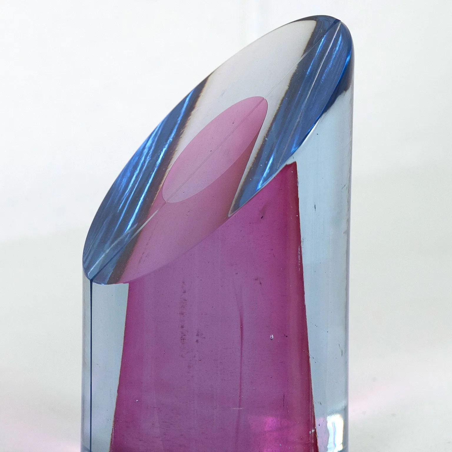 HARVEY LITTLETON "CYLINDRICAL SECTIONS 45" GLASS, 1979