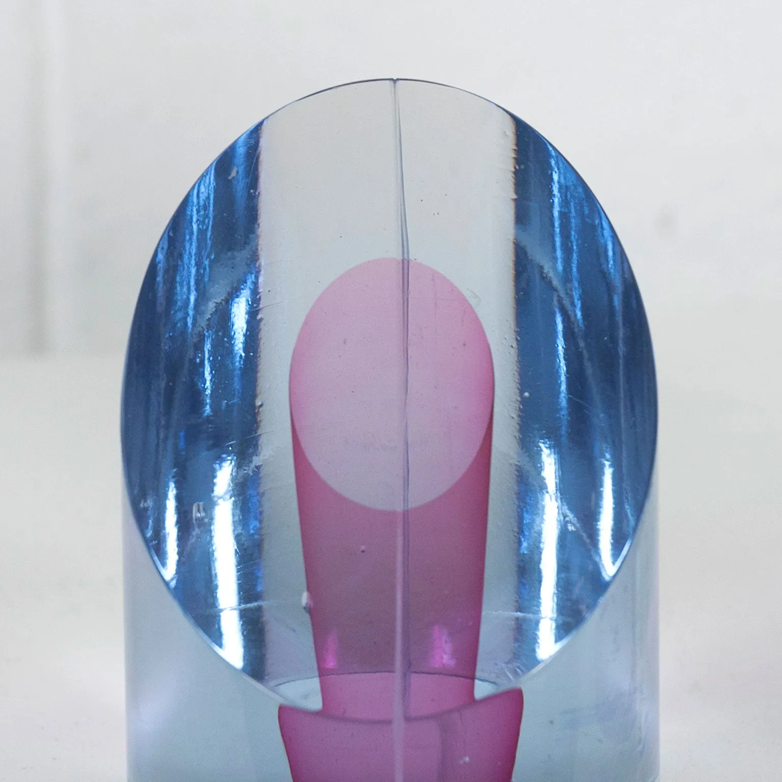 HARVEY LITTLETON "CYLINDRICAL SECTIONS 45" GLASS, 1979