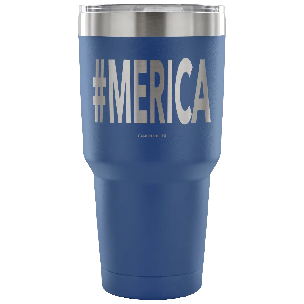 Hashtag "Merica" - Stainless Steel Tumbler