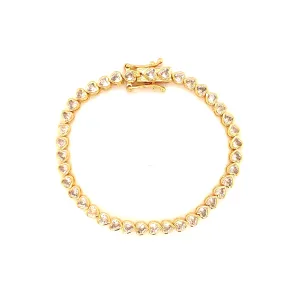 Heart Tennis Bracelet
