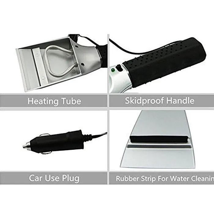 Heated Ice Scraper for Car Windshield