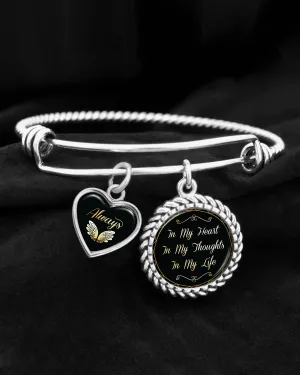 In My Heart, In My Thoughts, In My Life Always Charm Bracelet