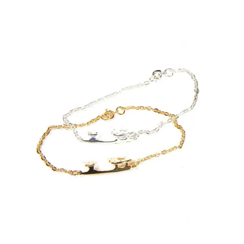 Jerry's Silver Blade Skating Bracelet