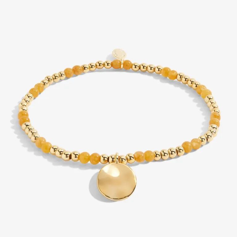 Joma A Little November Birthstone Yellow Quartz Gold Bracelet