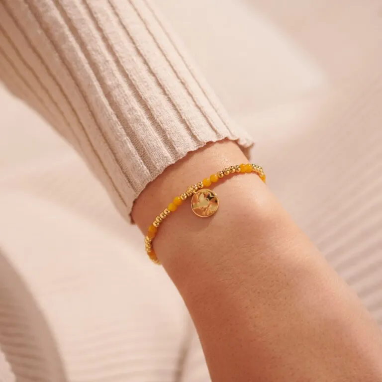 Joma A Little November Birthstone Yellow Quartz Gold Bracelet