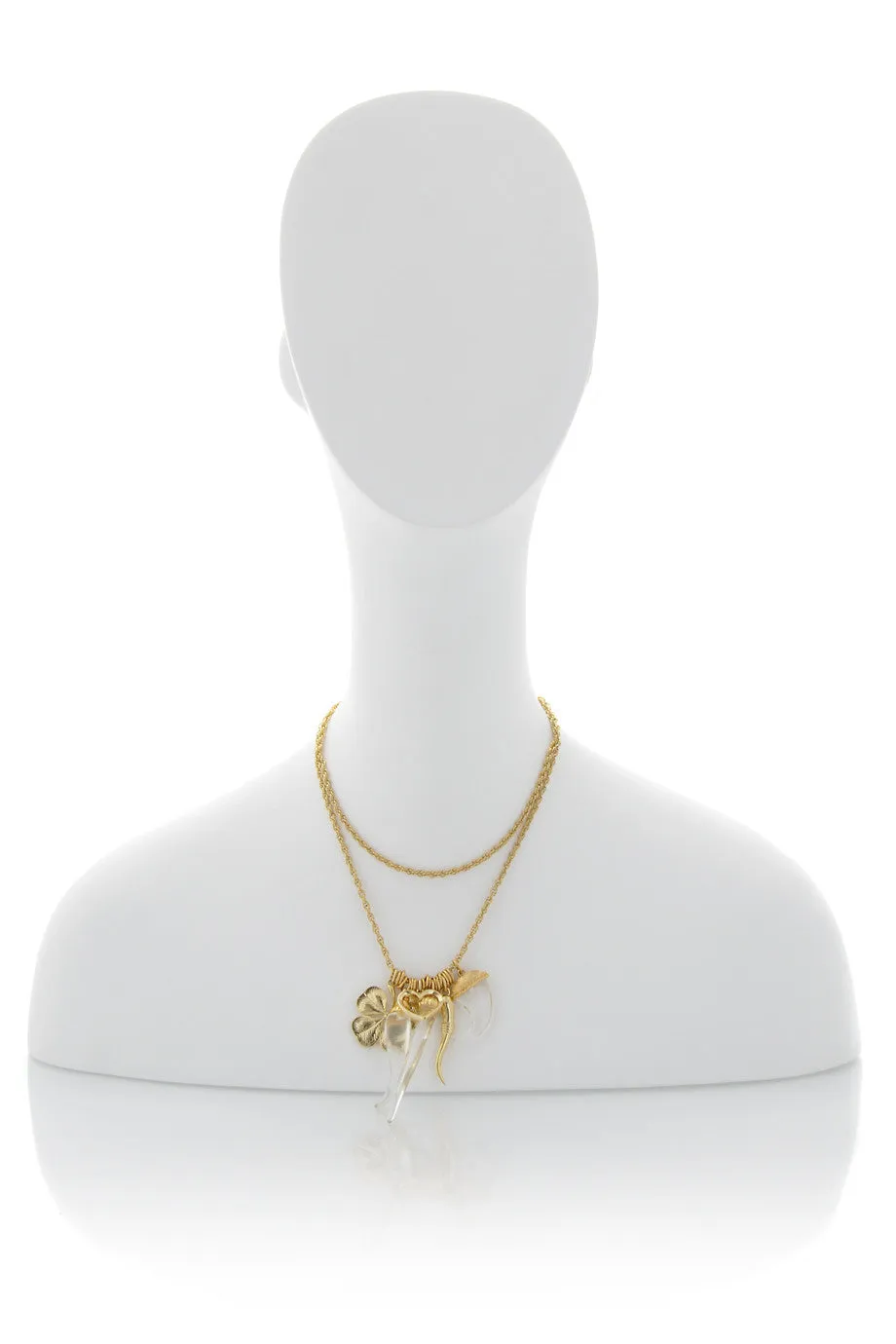 Kenneth Jay Lane Multi Charms Pendant