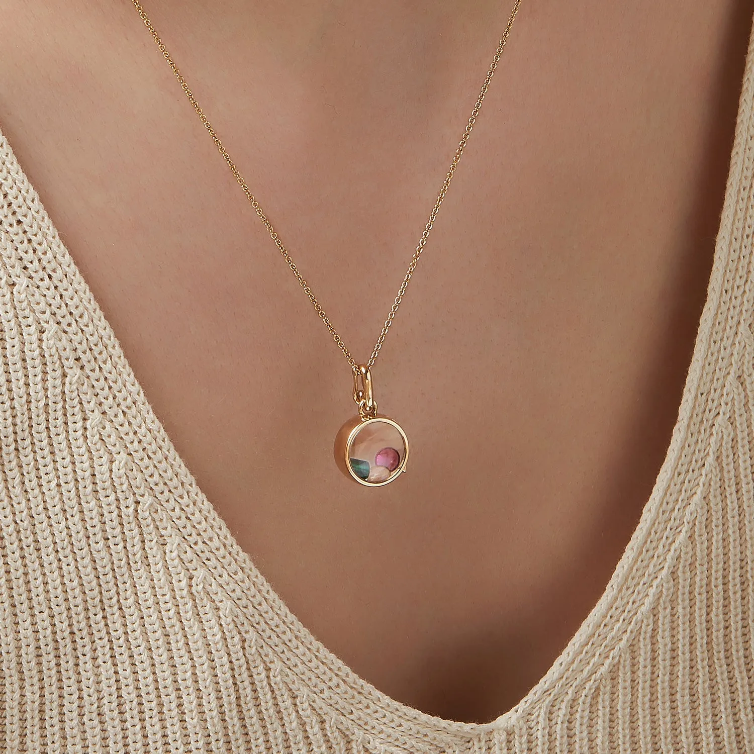 La vie de Paris Gold Pendant JDVPG3F01YC