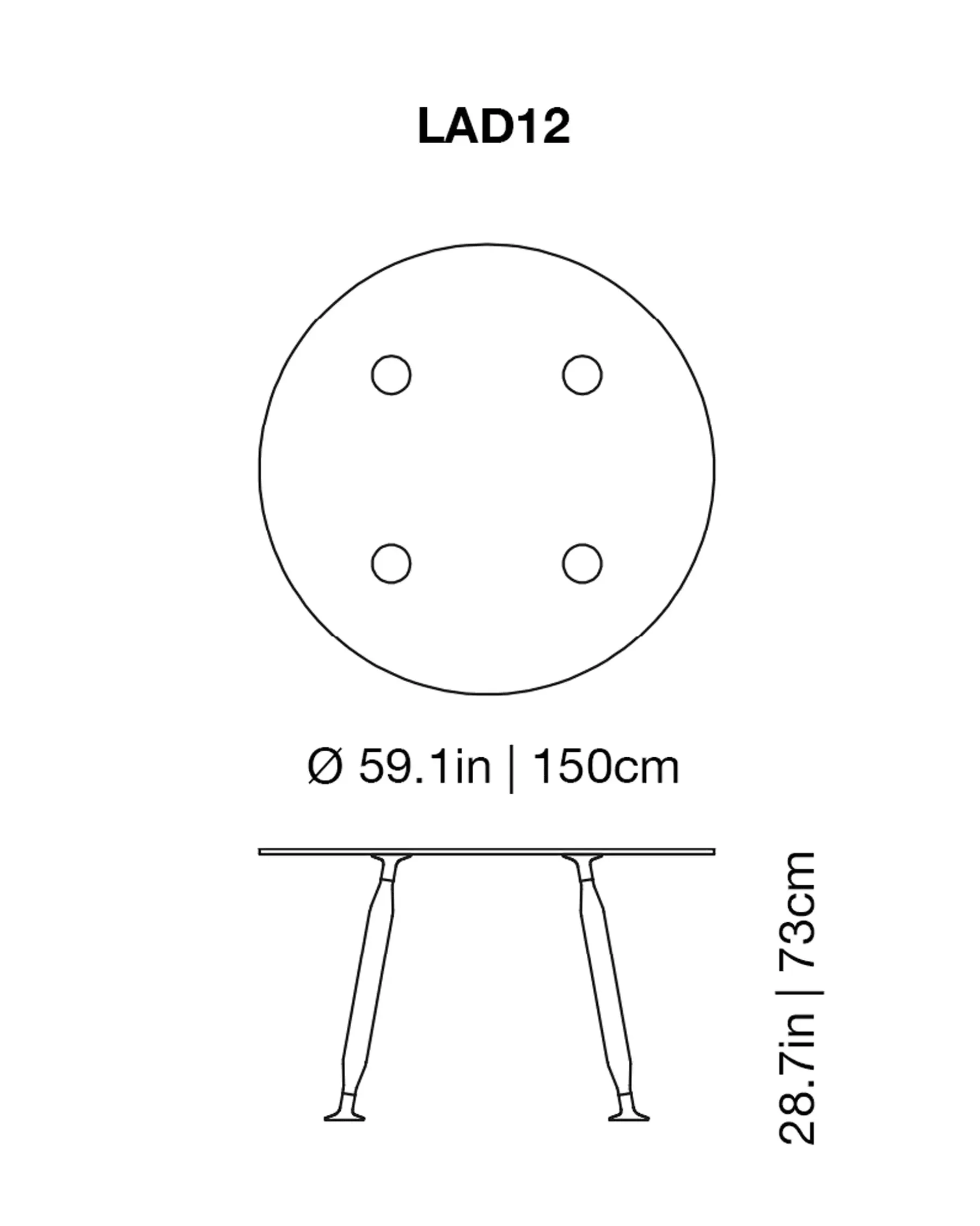 Lady Hio Dining Glass Table