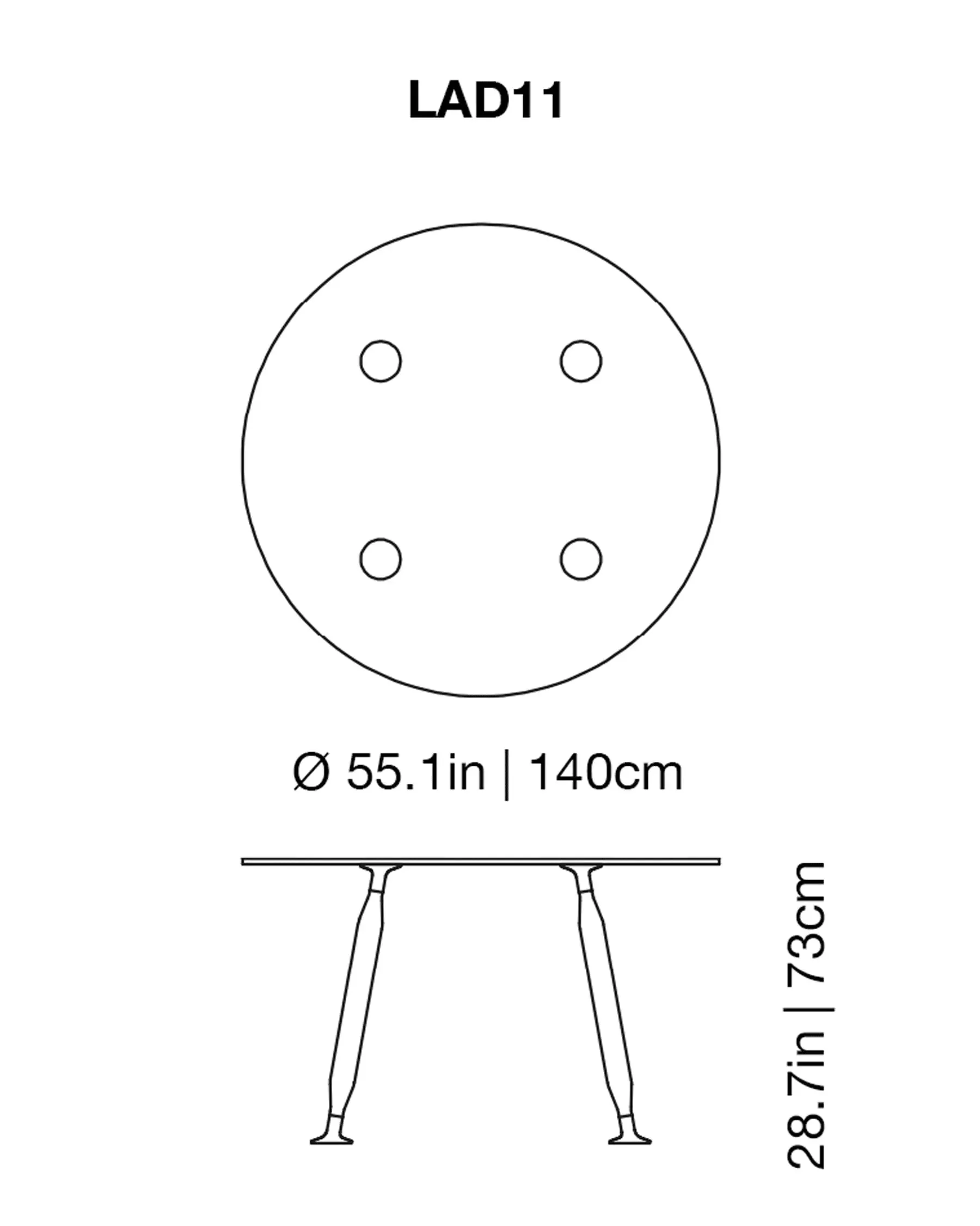 Lady Hio Dining Glass Table