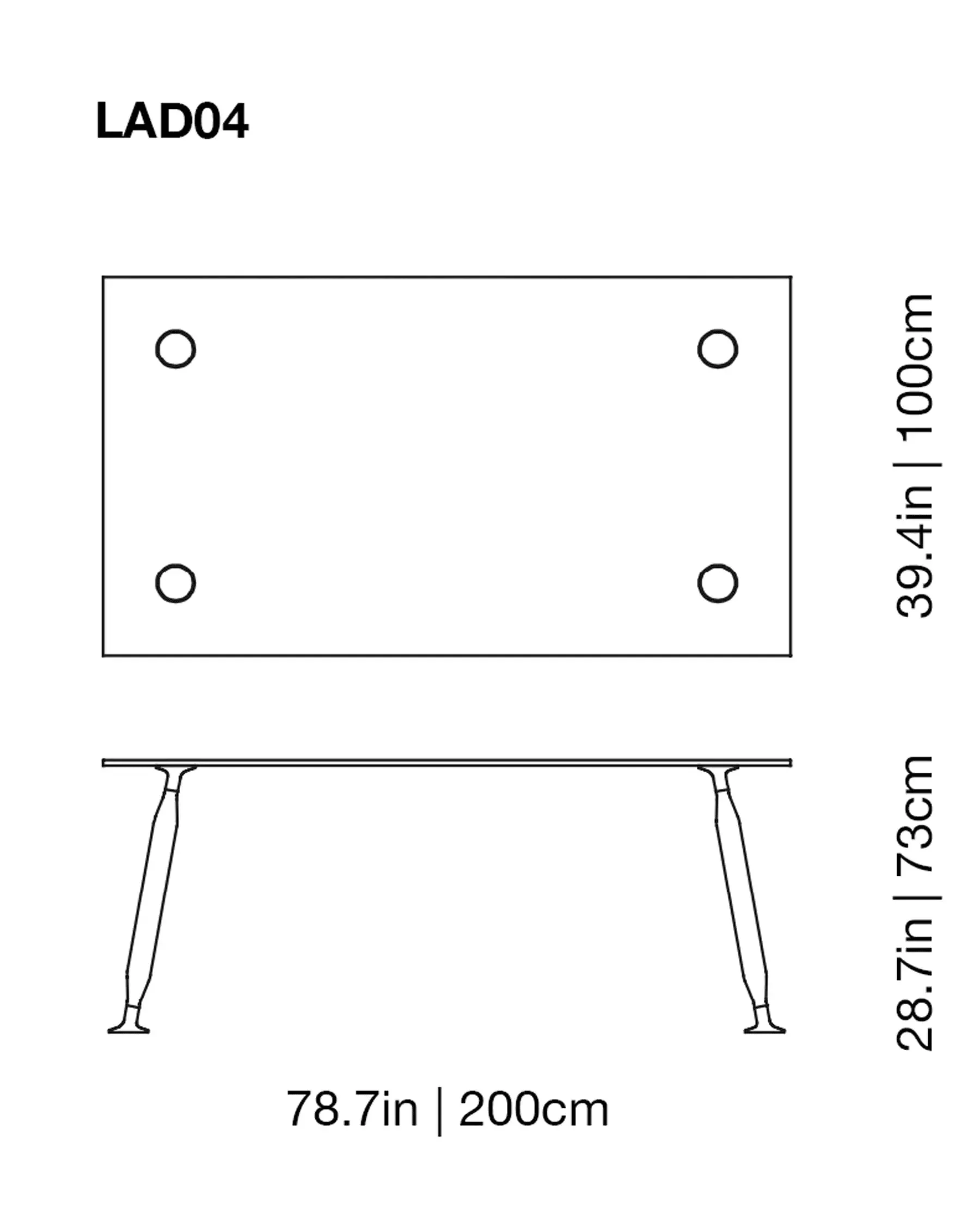 Lady Hio Dining Glass Table