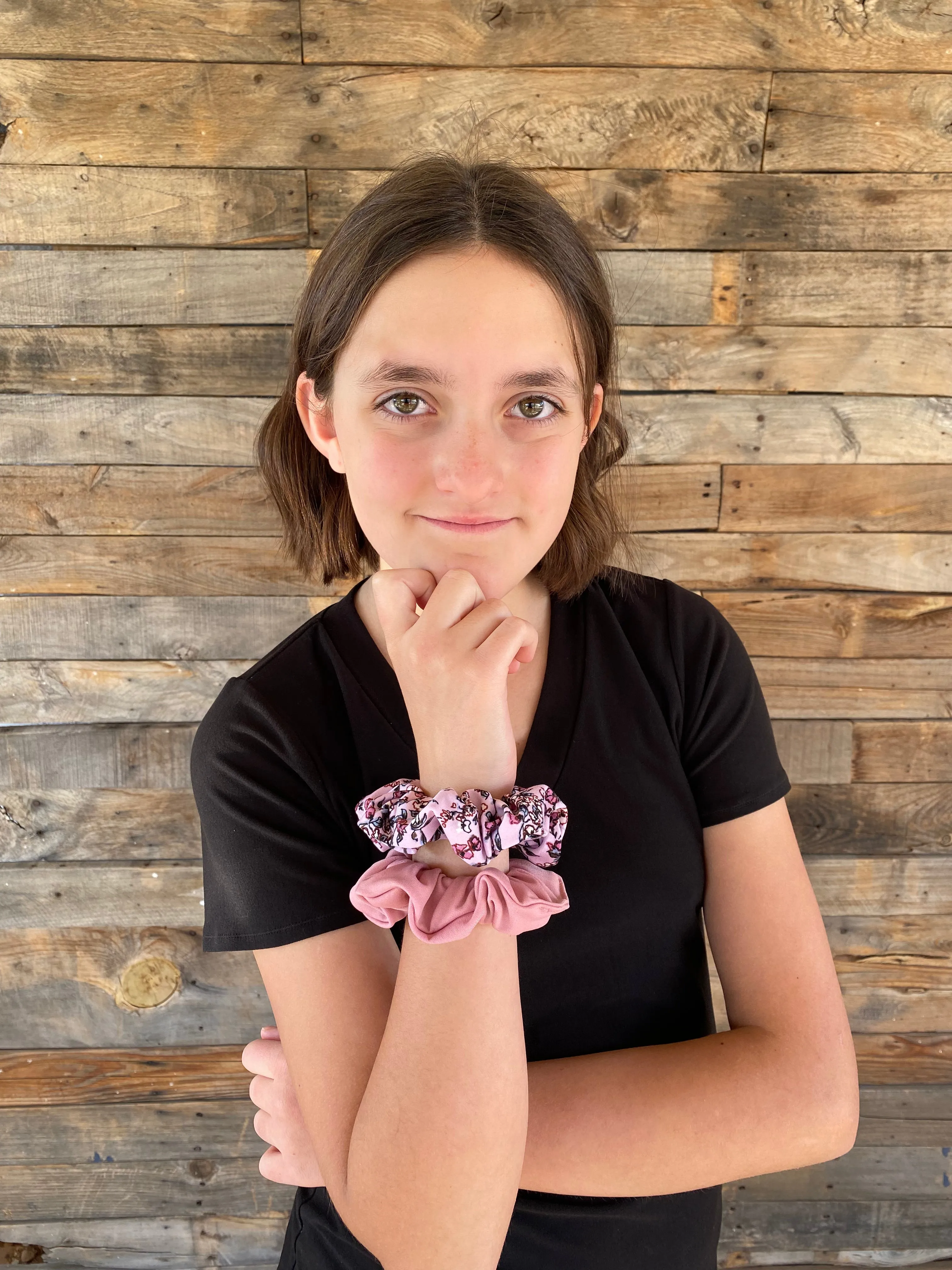 Light Rose Ice Scrunchie