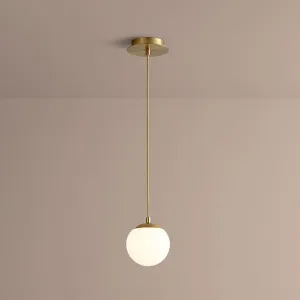 Luna 6" Globe Pendant - Aged Brass