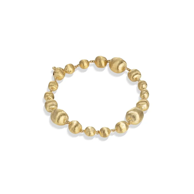 Marco Bicego Africa 18k Yellow Gold Mixed Gold Bead Bracelet