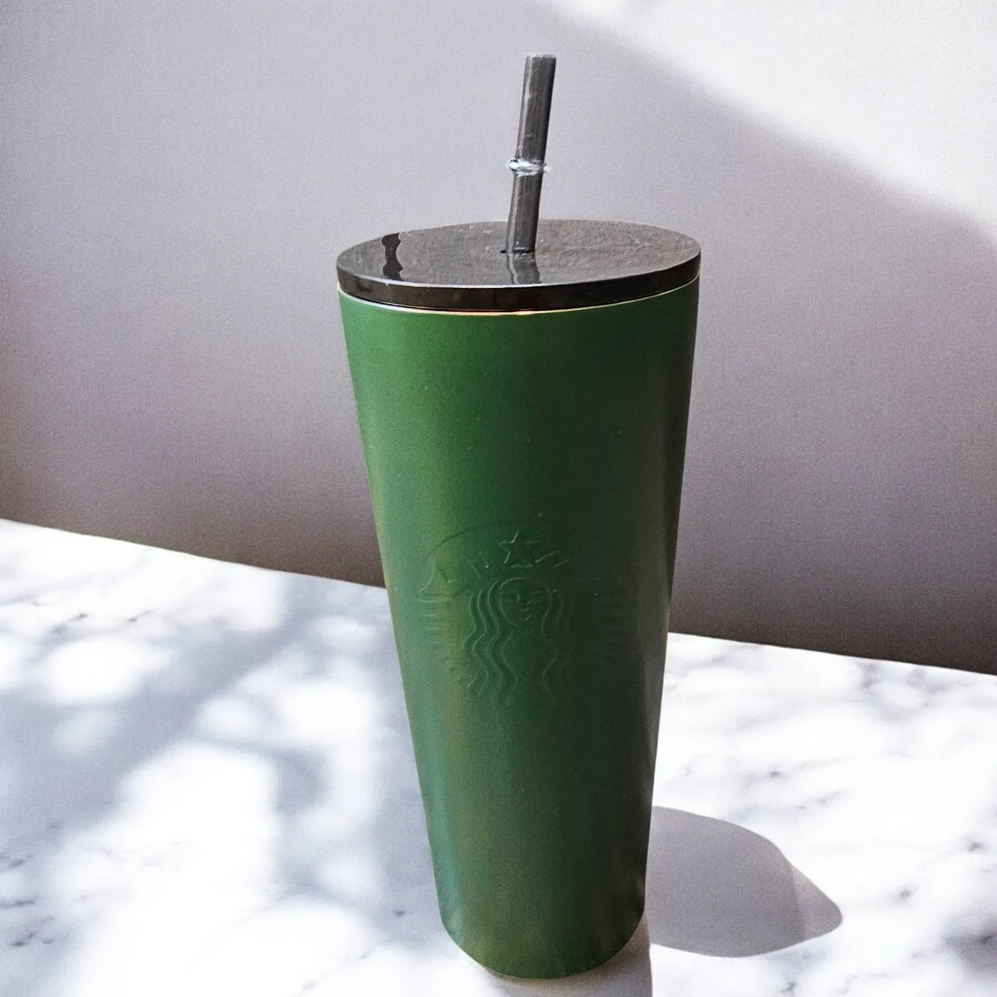 Matte Green Stainless Steel Tumbler