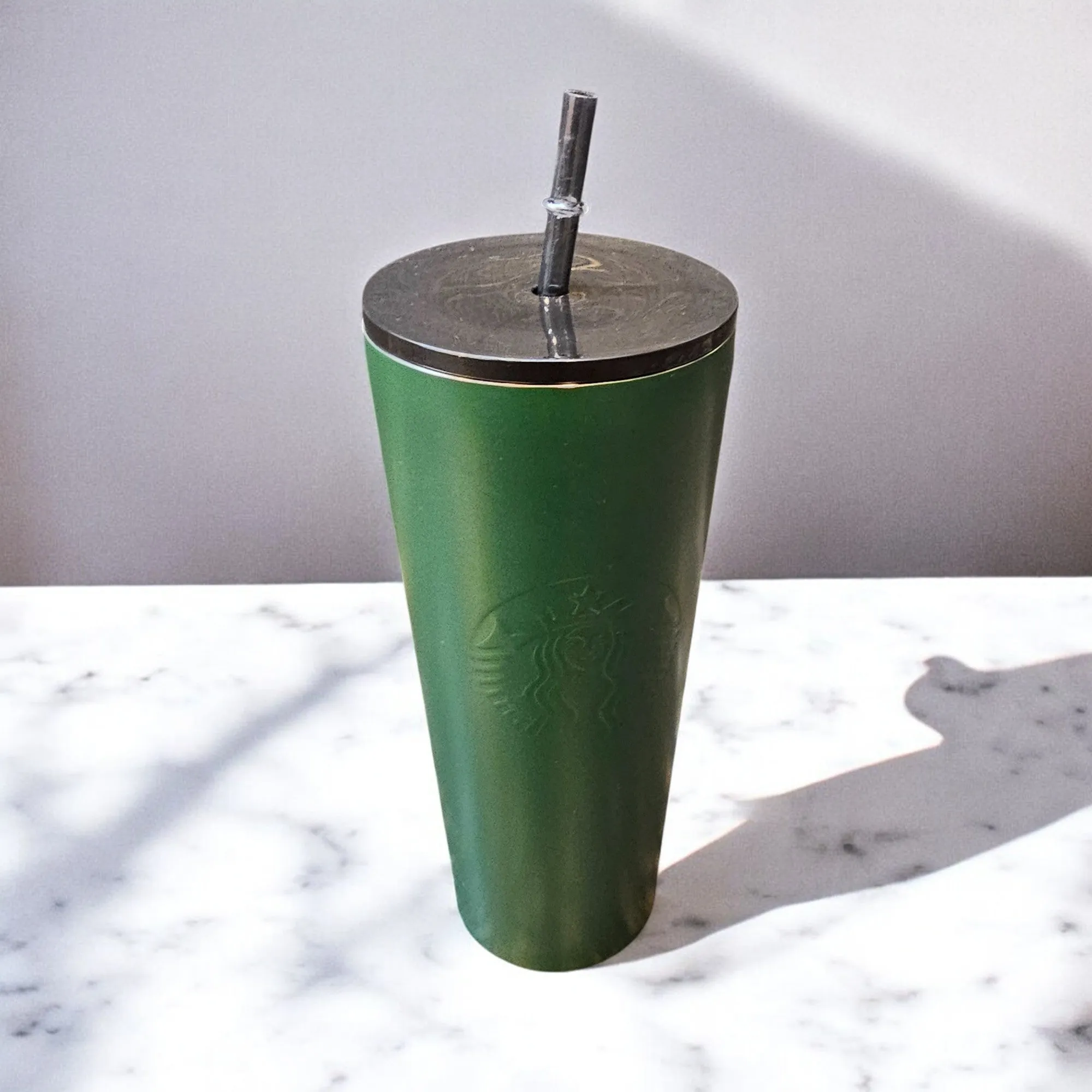 Matte Green Stainless Steel Tumbler
