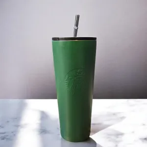 Matte Green Stainless Steel Tumbler