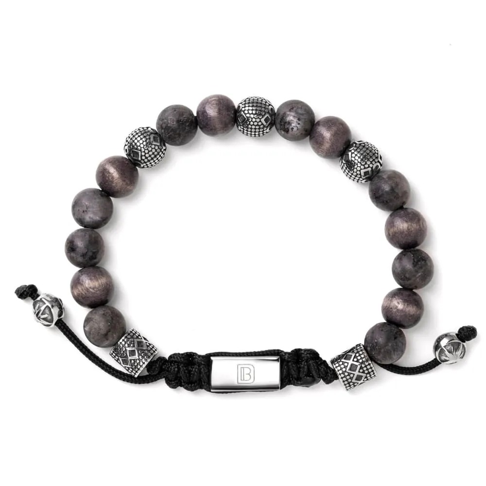 Matte Labradorite and Silver Tropez