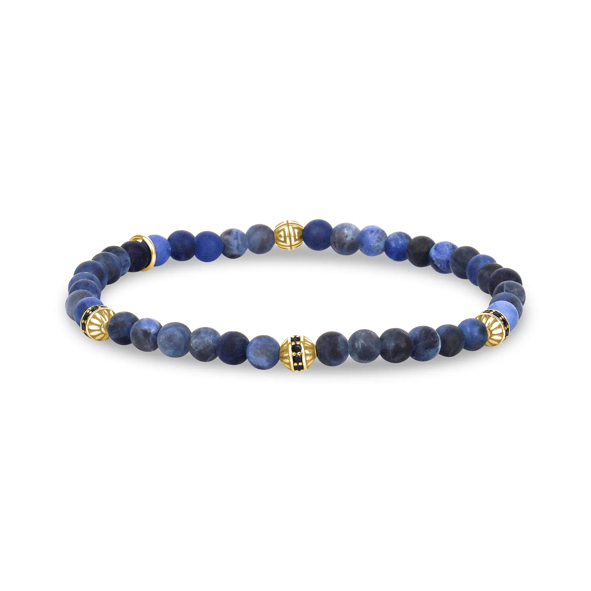 Matte Sodalite Enigma Bead Bracelet