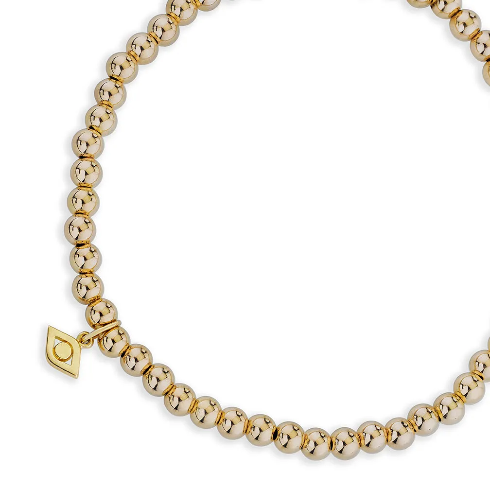 Men's Collection Pure Gold Eye on Gold Beads