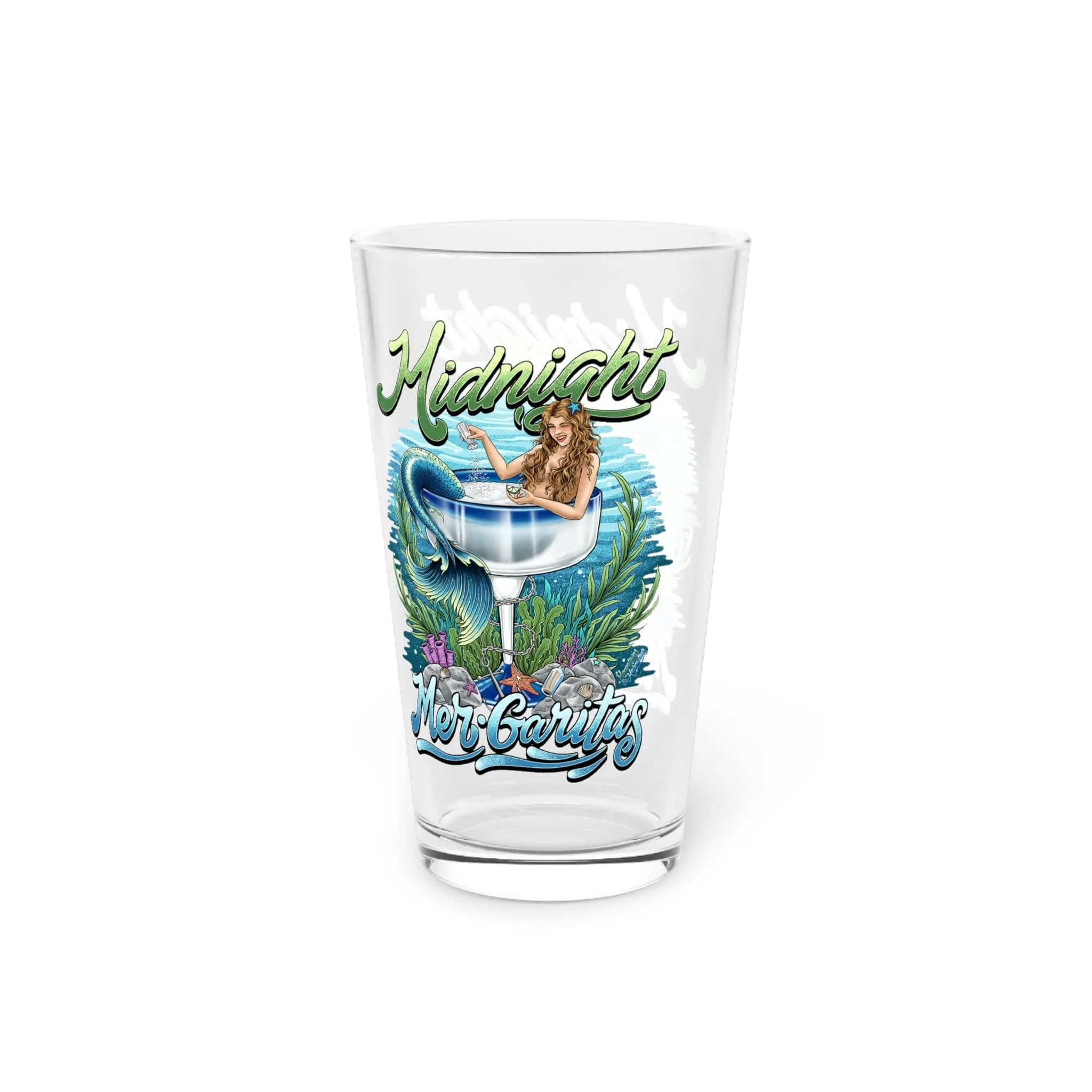 Midnight Mergaritas Pint Glass, 16oz